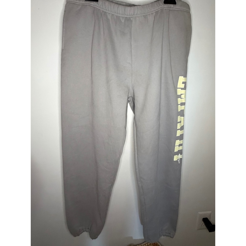 The Mayfair Group Empathy Always Grey Sweatpants Joggers XXL Graphic Fleece